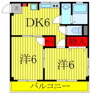 パークサイドヴィラ【2階】の間取り