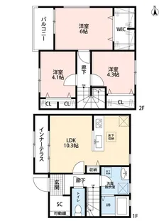 リーブルファイン羽生中央Iの間取り
