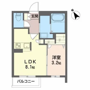 グランパルーデ【1階】の間取り