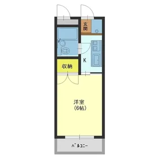 サンヒルズ五福【1階】の間取り