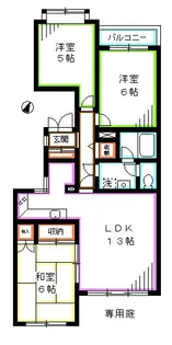 カサ・デ・高井戸【2階】の間取り