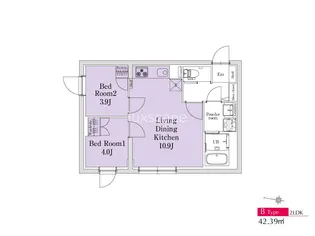 EXAM奥沢【1階】の間取り