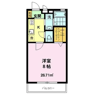 オークヴィラ武蔵野【1階】の間取り