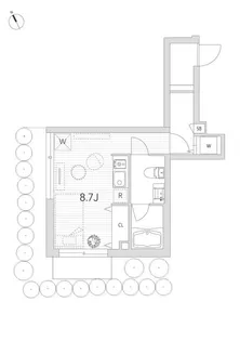 パークレジデンス二子玉川【1階】の間取り