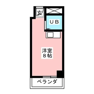 シーズンコート名駅西【7階】の間取り