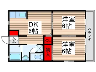 ルミエールEAST C棟【1階】の間取り