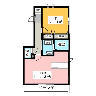 メゾン・サラン【2階】の間取り