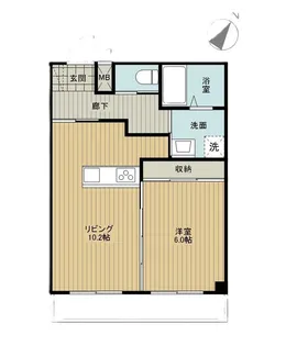 利右衛門参番館【3階】の間取り