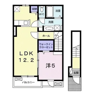 ブライトヒルズC【2階】の間取り