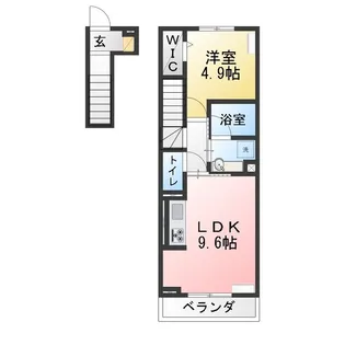【新築】セジュール六名本町【2階】の間取り