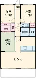 ハウステンボスヒルズI【3階】の間取り