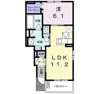 ラフランスD【1階】の間取り