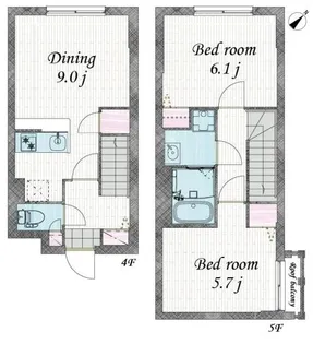 ブランシェ池袋III【4階】の間取り