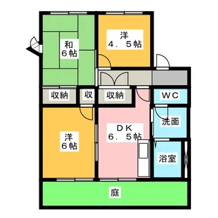 パークタウン平島 B棟【1階】の間取り