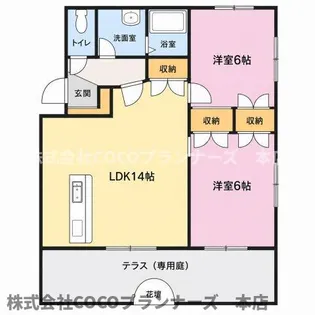 ソレイユ・ヒロ 1【2階】の間取り