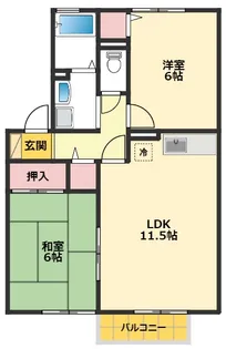 セジュールK【1階】の間取り