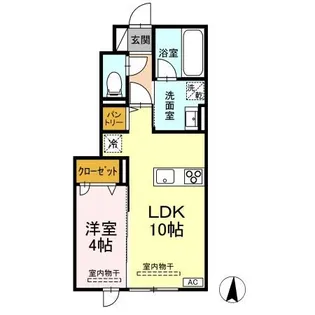 TORISIA青森中央【1階】の間取り