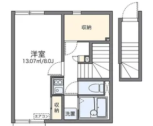 レオネクスト山崎 あずま橋【2階】の間取り