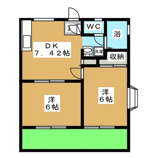 平潟スプリングハイツ【1階】の間取り