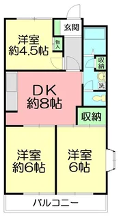 第25明智ビル【5階】の間取り