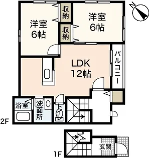 ベルリード馬木II【2階】の間取り