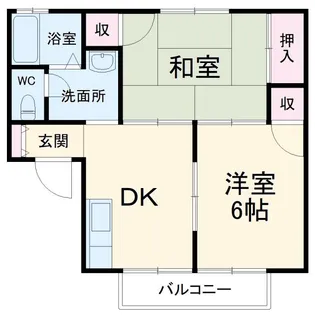 ペアグレースサクラB【1階】の間取り