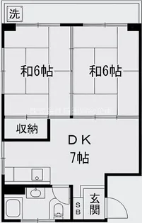山口マンション【6階】の間取り