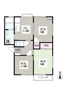 ガーデンピアA【2階】の間取り