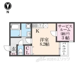 クラシス南草津1【2階】の間取り