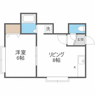 カーサ新道東【2階】の間取り