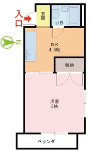 コーポ樹【1階】の間取り