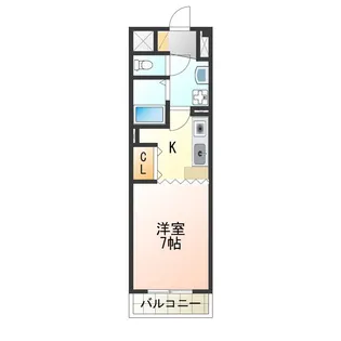 ポコアポコ明石鍛治屋町五番館【4階】の間取り