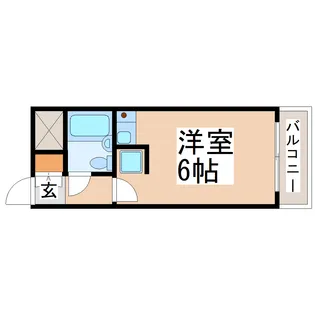 朝日プラザ上杉【10階】の間取り