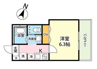 Cassolo北越谷I【1階】の間取り
