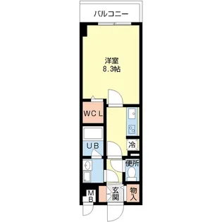 グランベル【4階】の間取り