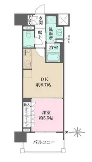 ザ・パークハウスアーバンス渋谷【4階】の間取り