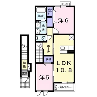 ユング フラウIII【2階】の間取り