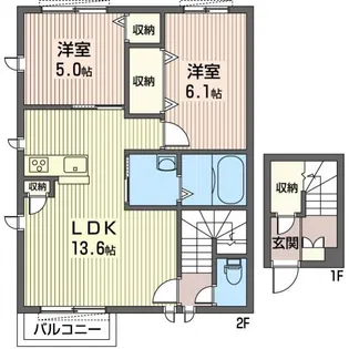 Residencia Verde A【2階】の間取り