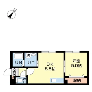 エスカイヤ南ヶ丘【1階】の間取り