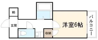エステート鶴見【4階】の間取り
