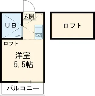 プリンセスコート代沢【2階】の間取り