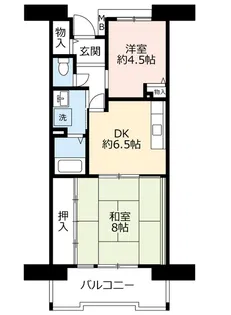 URアルビス旭ヶ丘【8階】の間取り