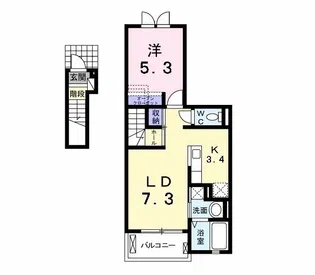 ルノワール B【2階】の間取り