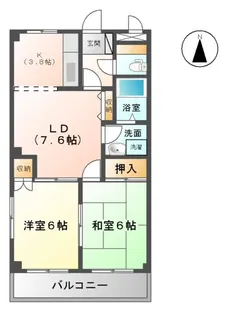 Lix Hamano【3階】の間取り