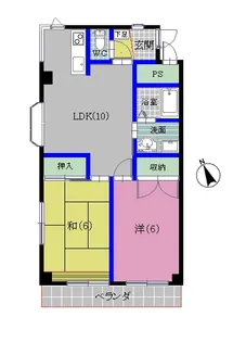 カーサボニータ【3階】の間取り