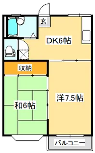 メゾン・ラフォーレ【2階】の間取り