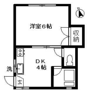 三星グリーンハイツ【1階】の間取り