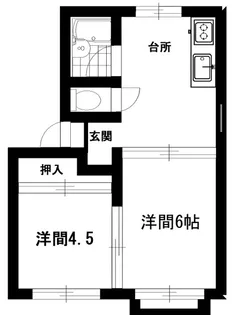 フローラくさ野【1階】の間取り