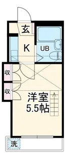 レオパレス東田第一【1階】の間取り