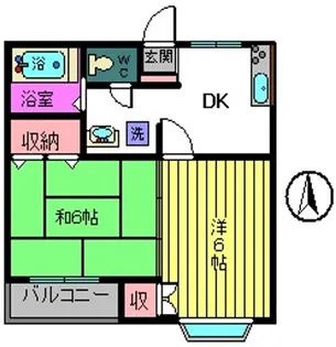 福島県郡山市大槻町字北田【アパート】の間取り